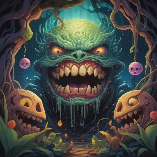 A spiritual representation of teeth growing as a lucky symbol, vibrant colors, mystical atmosphere, intricate details, symbolic elements like luck and prosperity, ethereal background, harmonious composition, positive energy, illustrative style, 4k