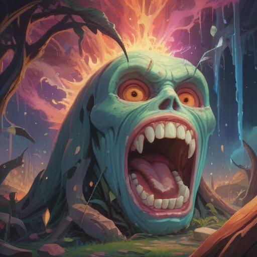 A mystical representation of a broken tooth, spiritual significance depicted through ethereal light, symbolic elements around the tooth, contrasting emotions of loss and rebirth, vibrant energy emanating from the damaged tooth, a serene background with soft hues, incorporating nature elements like flowers and flowing water, introspective atmosphere, artistic symbolism, 4k