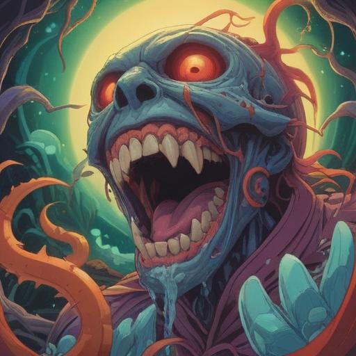 A surreal illustration depicting the connection between teeth and spirituality, ethereal glow surrounding teeth, ancestral spirits guiding the scene, symbols of wisdom and heritage, roots intertwining with teeth, mystical energy radiating, serene background with subtle cosmic elements, soft color palette, dreamlike atmosphere, 4k