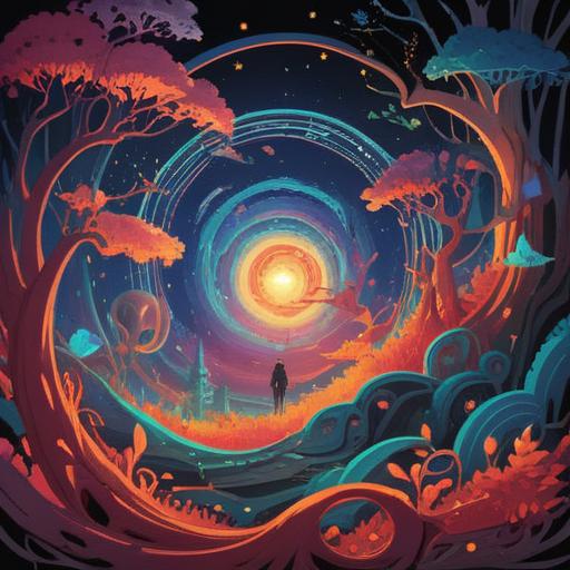 A spiritual warning sign appearing when paper is cut, ethereal glow, abstract shapes, mystical energy, colorful wisps surrounding a paper cut, soft and soothing colors, surreal atmosphere, symbolism of caution, vibrant visual elements, 4k