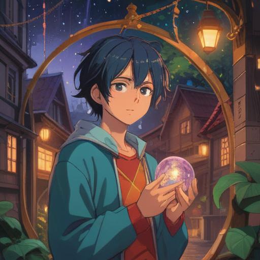 A vibrant scene depicting a character gazing at a beautiful ring, surrounded by sparkles and a soft glow, a sense of anticipation and desire in the air, symbols of luck such as four-leaf clovers and shooting stars in the background, a warm and inviting atmosphere, detailed expressions on the character's face, fantasy elements interwoven, 4k