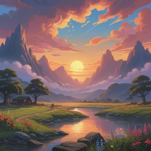 A serene and mystical scene, featuring a tranquil landscape at dawn, soft sunlight breaking through the clouds, symbolic imagery of intuition and opportunity, a wise figure contemplating under a blossoming tree, ethereal glow surrounding the figure, vibrant colors conveying a sense of hope and positivity, peaceful atmosphere, intricate details on nature elements, spiritual symbolism, 4k