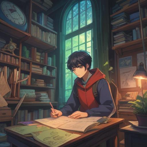 A visually clear representation of a summary concept, various colorful charts and infographics, a person reviewing a report, organized notes scattered around, a calm working environment, focused expression, collaborative atmosphere, 4k