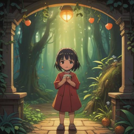 A spiritual representation of a child’s illness as a positive sign, soft glow surrounding the child, comforting elements like warm light and gentle colors, ethereal patterns symbolizing healing, nature elements intertwined, serene expression on the child’s face, a sense of tranquility and hope, whimsical background with flowing colors, 4k