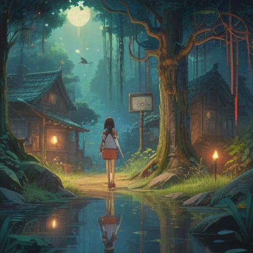 A thought-provoking illustration depicting the concept of choosing not to have children, subtle spiritual symbols, serene environment, a couple reflecting on their decision, soft light filtering through trees, ethereal presence suggesting guidance, contemplative expressions, sense of peace, 4k