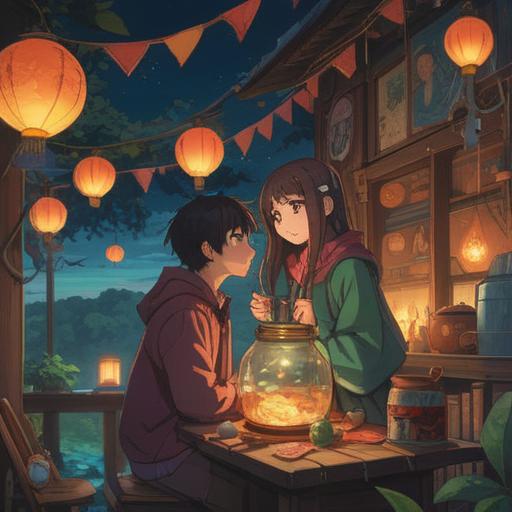 A serene and contemplative scene depicting a couple surrounded by various lucky items symbolizing the choice to remain child-free, soft light filtering through, a cozy living room filled with meaningful objects like a four-leaf clover, a wishbone, and a lucky cat, vibrant colors, inviting atmosphere, thoughtful expressions, 4k