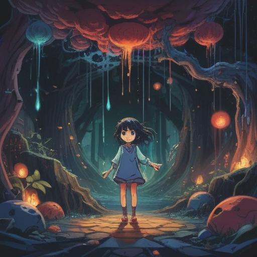 A spiritual illustration depicting the feeling of disliking children, abstract representation of emotions, contrasting light and darkness, ethereal figures symbolizing inner conflict, a serene landscape reflecting turmoil, soft glowing orbs representing thoughts, dreamy atmosphere, 4k