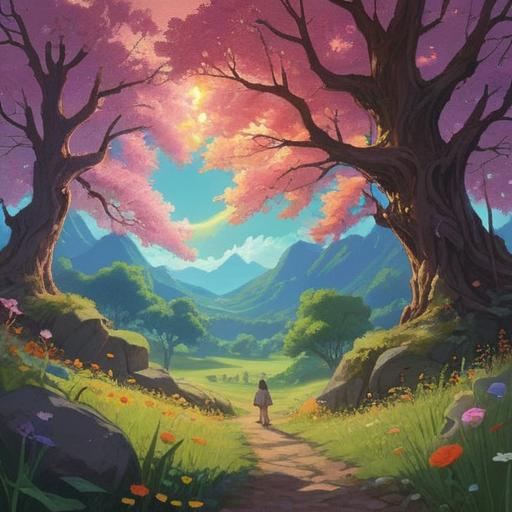 A serene and mystical scene depicting the spiritual meaning of the timing for conceiving a child, a radiant light illuminating a blossoming tree symbolizing fertility, ethereal figures representing ancestral spirits watching over, peaceful surroundings with soft pastel colors, magical atmosphere, gentle touches of light and shadow, 4k