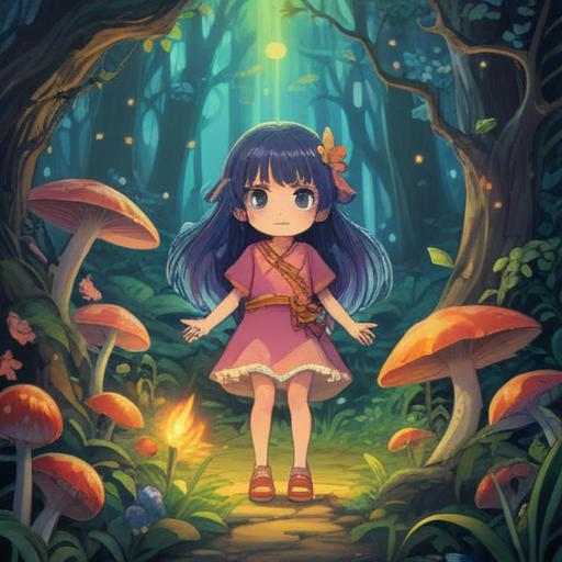 A spiritual lucky charm comforting a child, colorful and whimsical design, soft glowing aura, safe and nurturing environment, gentle expressions, elements of nature like flowers and sunshine, magical feeling, soothing colors, 4k