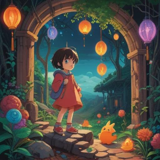 A thought-provoking illustration depicting a child encountering various troubles, symbolizing spiritual signs to be aware of, colorful and imaginative scenes, whimsical elements representing different emotions, subtle hints of nature intertwined, capturing the essence of childhood challenges and spiritual awareness, 4k