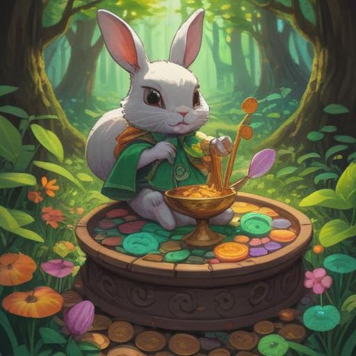A whimsical illustration of a child's lucky items, colorful objects like four-leaf clovers, lucky rabbits' feet, shiny pennies, and fortune cookies, set in a bright room filled with toys and drawings, playful atmosphere, sparkling effects around the items, imaginative and cheerful style, 4k