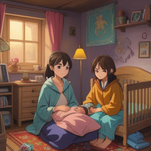 A heartwarming scene depicting a family preparing to welcome a newborn, showing a cozy nursery filled with soft blankets and toys, parents smiling with anticipation, emotional atmosphere conveying love and excitement, detailed elements such as a crib and baby clothes, inviting colors and warm lighting, emphasizing the importance of readiness and understanding for the new arrival, 4k