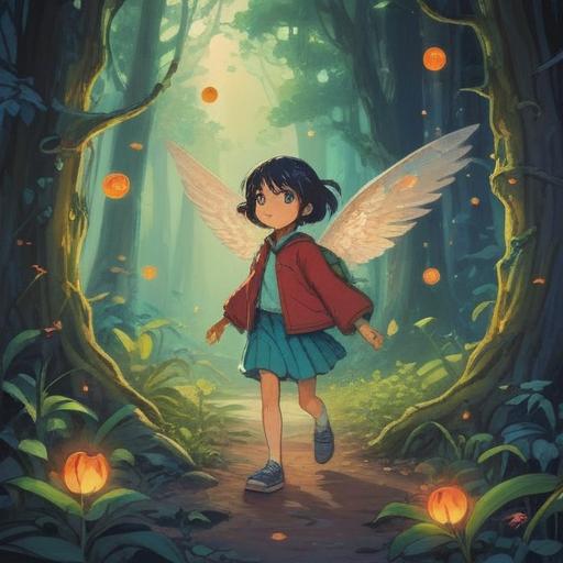 A mystical illustration depicting the subtle signs children exhibit when feeling discomfort, ethereal environment, gentle spirits surrounding a confused child, vibrant colors representing emotions, symbolic imagery like shadows or distant whispers, serene yet alert atmosphere, conveying a sense of understanding, 4k