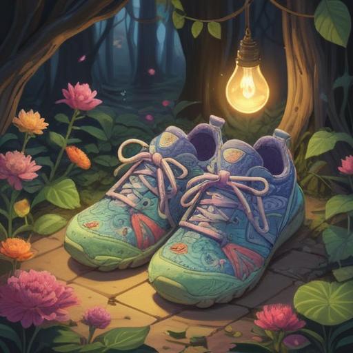 A serene and mystical illustration, soft glowing lights, gentle pastel colors, symbolic imagery of nature, pregnancy symbols like baby shoes and blooming flowers, ethereal atmosphere, nurturing energy, calm and tranquil surroundings, vibrant spiritual signs, 4k