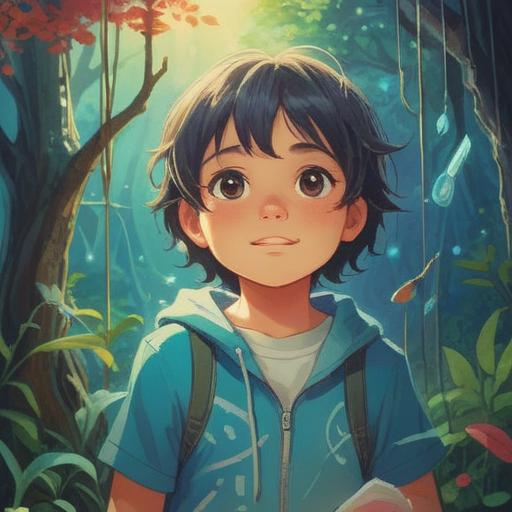 A serene illustration depicting a child surrounded by ethereal light, soft colors highlighting a gentle smile, subtle symbols of healing and protection, a caring parent watching nearby, vibrant flora symbolizing growth and health, peaceful atmosphere, mystical elements representing spiritual signs, 4k