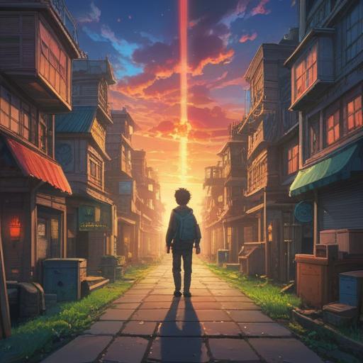 A serene and enlightening scene depicting the spiritual significance of choosing a career, a person standing at a crossroads surrounded by ethereal light, symbolic paths representing different career options, a gentle breeze blowing through nature, a radiant aura suggesting guidance and clarity, reflections of dreams and ambitions in the environment, peaceful and inspiring atmosphere, 4k