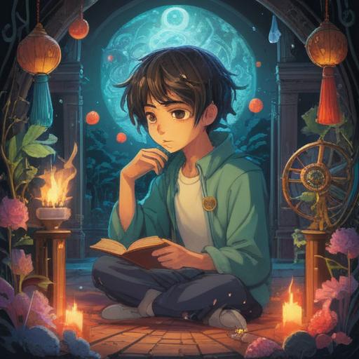 A spiritual and enlightening illustration of a person pondering over job choices, surrounded by ethereal symbols representing guidance and intuition, serene and harmonious background, soft golden light illuminating the scene, symbolic elements like stars and feathers, a sense of tranquility and purpose, contemplative mood, 4k