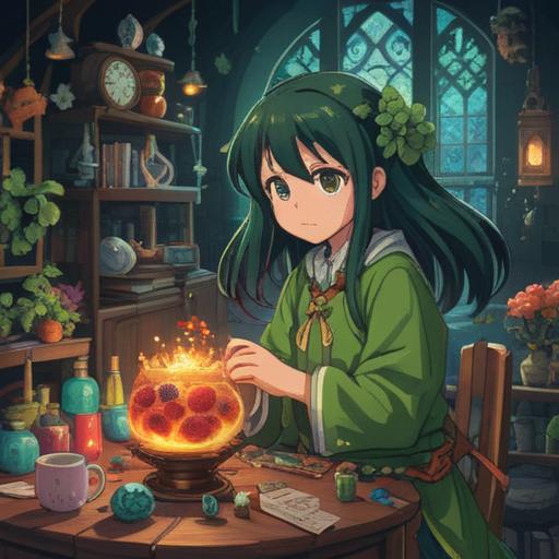 A whimsical illustration depicting various lucky items that influence job selection, vibrant colors, diverse objects like a four-leaf clover, a lucky cat, and a horseshoe, surrounded by a glowing aura, serene work environment in the background, hopeful expression on character’s face, conveying positivity and opportunity, 4k