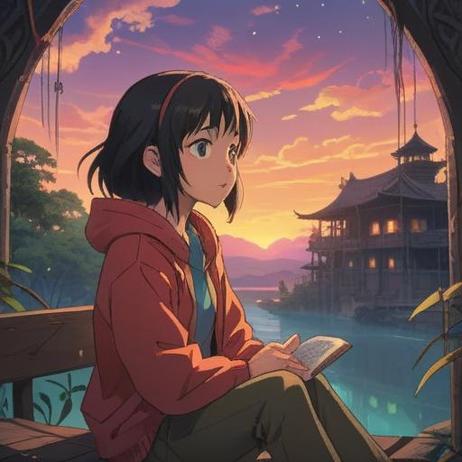 A serene and introspective scene depicting a person contemplating their career decisions, surrounded by ethereal light, subtle symbols of change and guidance in the air, a gentle aura of intuition and reflection, tranquil nature in the background, suggestive of transition and spiritual awakening, harmonious colors, emotional depth, 4k