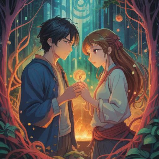 A serene and symbolic illustration of a professional partnership, two figures representing collaboration and support, intertwined energies radiating harmony, ethereal light surrounding them, abstract representations of growth and unity, tranquil colors, soft glow, inspirational atmosphere, meaningful connection, 4k