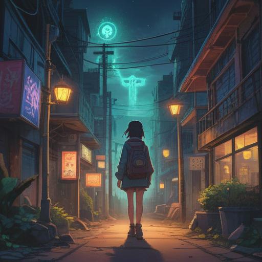 A thought-provoking concept illustration, featuring a person standing at a crossroads, illuminated by ethereal light, signs and symbols of spiritual significance floating around, a serene background of nature symbolizing freedom and change, emotional expressions highlighting introspection and decision-making, 4k