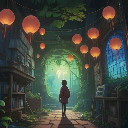 A mystical and inspiring scene, a radiant light shining down on a person in a serene environment, symbols of opportunity floating around, a feeling of destiny and guidance in the air, nature elements intertwined with workplace icons, a sense of hope and clarity, vibrant colors, uplifting atmosphere, 4k