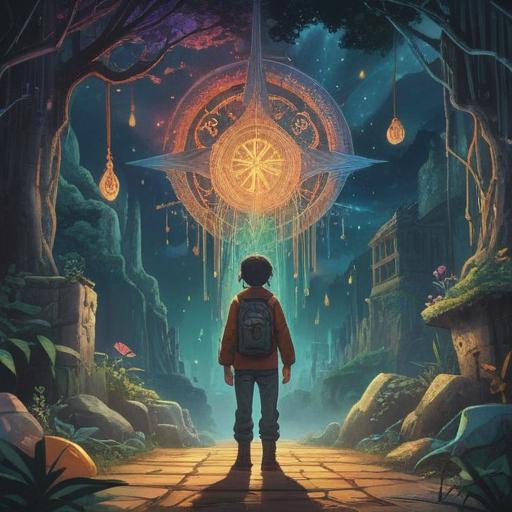 A surreal illustration representing spiritual signs to heed during job searching, mystical symbols, individual contemplating career paths, ethereal glow surrounding important choices, guiding light, harmonious nature, emphasizing intuition and self-discovery, vibrant colors, dreamlike atmosphere, 4k