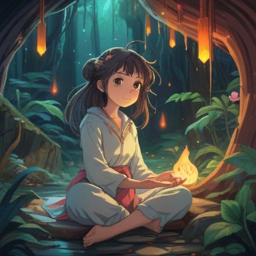 A thought-provoking illustration capturing the essence of spiritual signs when one feels frustrated with work, ethereal light illuminating a serene figure in meditation, surrounded by symbols of inspiration and renewal, contrasting emotions of stress and tranquility, vibrant nature elements in the background, emphasizing harmony and balance, dreamlike atmosphere, 4k