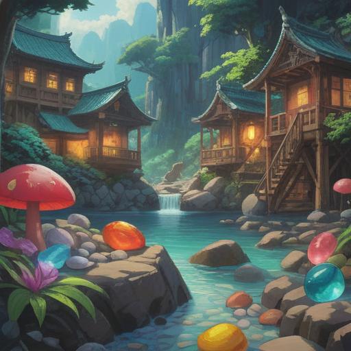 A serene and calming scene featuring a variety of lucky stones suitable for busy workdays, each stone with unique colors and patterns, arranged on a wooden desk, a soft light illuminating the stones, a notepad and a coffee cup in the background, conveying a sense of tranquility and focus, perfect for enhancing productivity, 4k