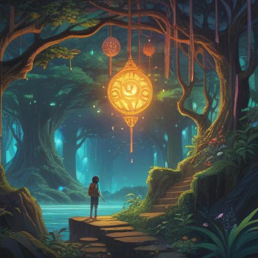 A serene illustration depicting a person experiencing work-related anxiety, surrounded by ethereal light, symbolic signs of guidance and positivity, tranquil nature elements in the background, a sense of inner peace and hope, vivid dreamlike colors, soft focus, spiritual themes, visual metaphor for personal growth, 4k