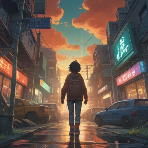 A person standing at a crossroads, looking hesitant, surrounded by symbolic representations of burdens and freedom, ethereal light illuminating a path less taken, a sense of spiritual conflict, soft pastel colors, dreamlike atmosphere, nature intertwining with urban elements, introspective expression, 4k