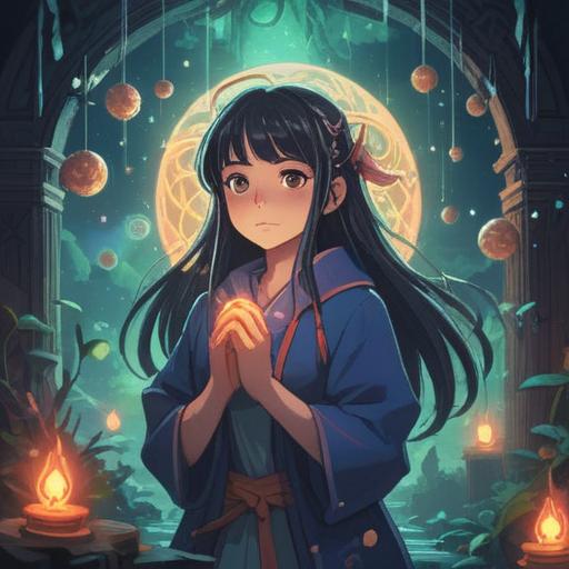 A serene illustration depicting a person surrounded by ethereal glowing symbols, representing spiritual signs when lacking motivation, dreamy atmosphere, soft lighting, hints of nature like trees and flowing water, colors reflecting calmness, symbolic imagery like butterflies and stars, detailed character expression of contemplation, 4k