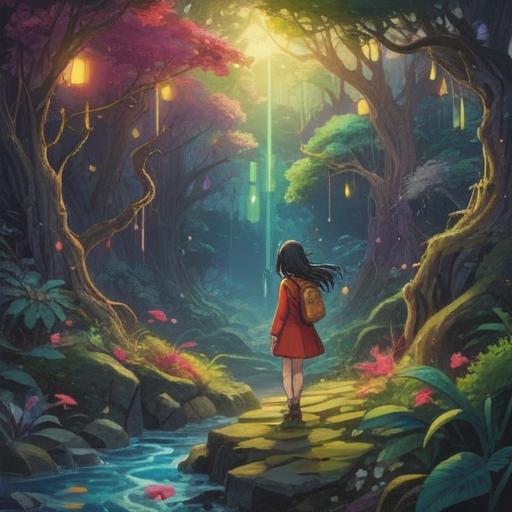 A symbolic representation of making mistakes at work as a spiritual sign, abstract imagery depicting growth and learning, contrasting emotions of frustration and enlightenment, a pathway leading towards a bright horizon, ethereal elements symbolizing transformation, encouraging atmosphere, engaging visual storytelling, 4k