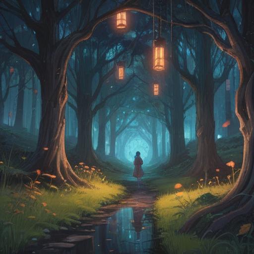 A serene landscape depicting the transformation of despair into hope, ethereal light illuminating a dark path, gentle spirit guides hovering nearby, symbolic elements of rebirth and renewal, soft colors blending harmoniously, tranquility and introspection, 4k