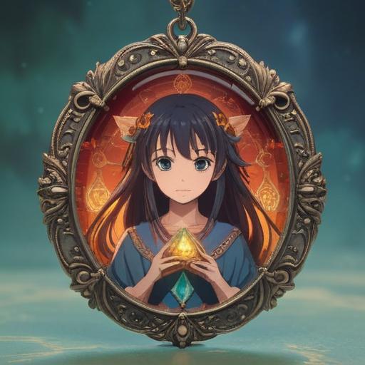 A serene and calming image of a spiritual item designed to alleviate feelings of misery, featuring a beautifully crafted crystal pendant, gentle soft light illuminating its facets, surrounded by soothing elements like delicate candles and tranquil plants, creating a harmonious and peaceful ambiance, inviting a sense of comfort and healing, 4k