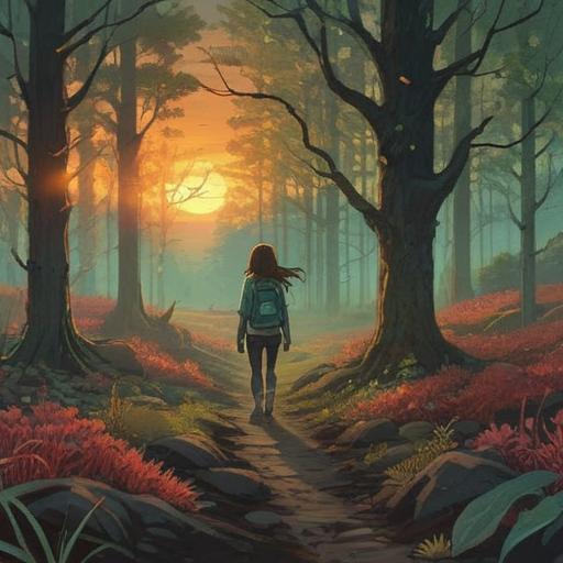 A poignant illustration depicting the lessons learned from wildfires, resilient nature recovering with green sprouts emerging from blackened ground, a hopeful sunrise illuminating the scorched landscape, animals returning to the area, community efforts in fire prevention, a sense of unity and awareness, vivid colors, detailed textures, uplifting atmosphere, 4k