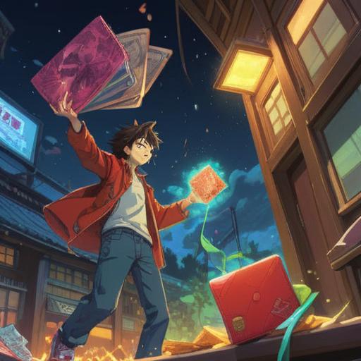 A symbolic illustration depicting a person dropping a wallet, bright light shining from the wallet, positive energy radiating from the scene, serene nature background, soft ethereal glow, representation of spiritual awakening and abundance, clear skies and gentle breeze, harmonious atmosphere, 4k