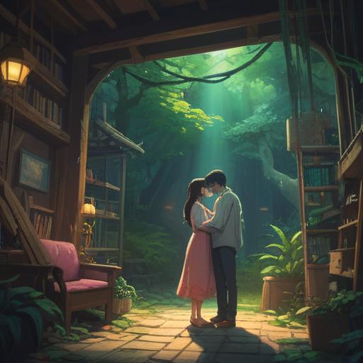 A spiritual illustration depicting a husband neglecting his wife, symbolic contrast between light and shadow, representation of emotional distance, ethereal atmosphere, interconnected energies, abstract visualization of love and neglect, intricate details in expressions, 4k