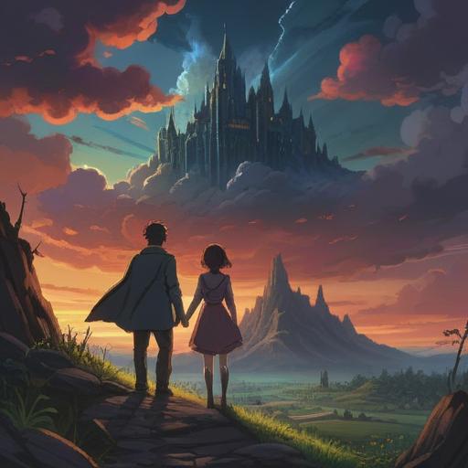 A scene depicting a husband neglecting his wife, subtle hints of spiritual negativity, dark clouds looming overhead, shadowy figures in the background, a feeling of tension and unease, contrasting emotions on their faces, a dimly lit room symbolizing neglect, symbolic elements like wilted flowers representing the relationship's decay, 4k