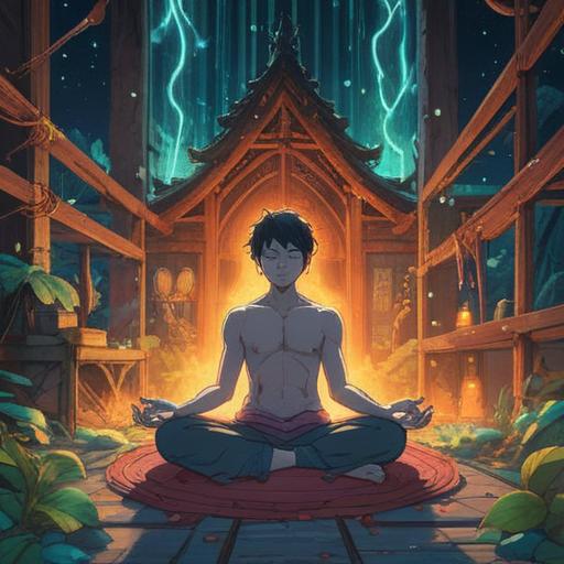 A serene and contemplative scene illustrating the positive spiritual signs of being busy, a person meditating amidst a flurry of activity, vibrant energy swirling around, symbols of growth and abundance subtly integrated, soft glowing light representing clarity and insight, peaceful expression on the face, harmonious balance between hustle and tranquility, nature-inspired elements, 4k