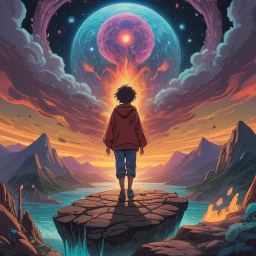 A mystical illustration depicting a person experiencing a surge of positive energy, vibrant aura surrounding them, symbolic signs of spiritual awakening, floating orbs of light, hints of ancient wisdom, serene nature backdrop, ethereal atmosphere, 4k