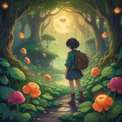 A surreal scene depicting a character overcoming adversity, surrounded by symbols of good luck such as four-leaf clovers and lucky charms, vibrant colors representing hope and positivity, dynamic lighting that contrasts with initial darkness, a serene expression on the character’s face, a background illustrating a journey from chaos to tranquility, imaginative and uplifting atmosphere, 4k