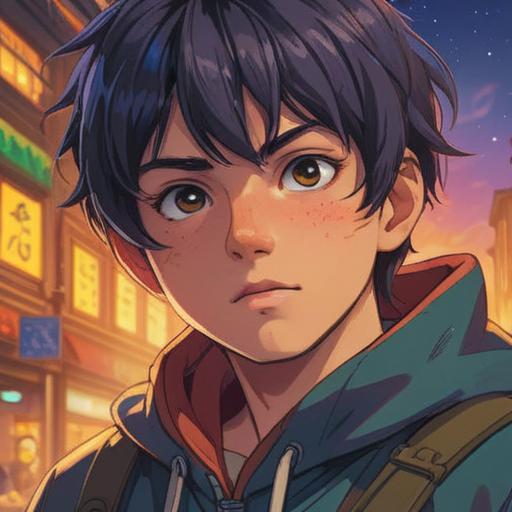 A close-up view of a young person with a prominent pimple on their left cheek, illuminated by soft, ethereal light, surrounded by nature elements like flowers and sunlight, representing spiritual growth and healing, detailed facial expression showing serenity and acceptance, symbols of positivity and transformation in the background, 4k