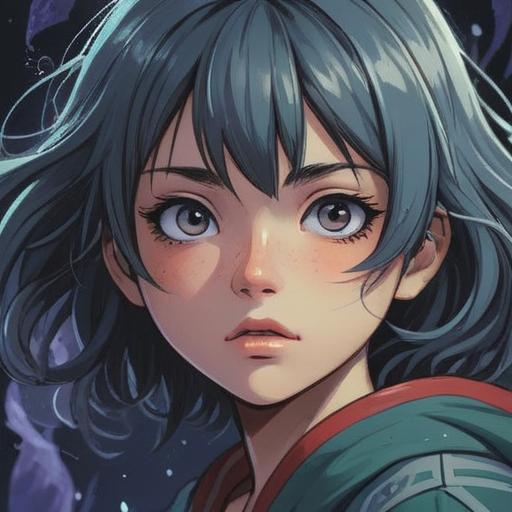 A mystical and introspective illustration, featuring a close-up of a serene face with a prominent left cheek acne, surrounded by ethereal light, symbolic elements representing spiritual awareness, subtle energy flows, a backdrop of soft, pastel colors, calming and reflective atmosphere, conveying the importance of self-discovery and intuition, 4k