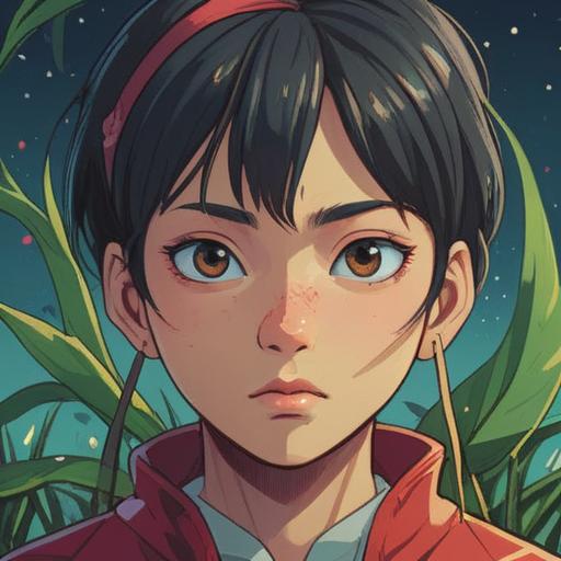 A symbolic illustration representing the connection between an itchy left eyebrow and luck, featuring a person gently scratching their eyebrow, surrounded by whimsical lucky charms like four-leaf clovers, horseshoes, and shooting stars, bright and vibrant colors, mystical atmosphere, dreamlike setting, intricate details, 4k