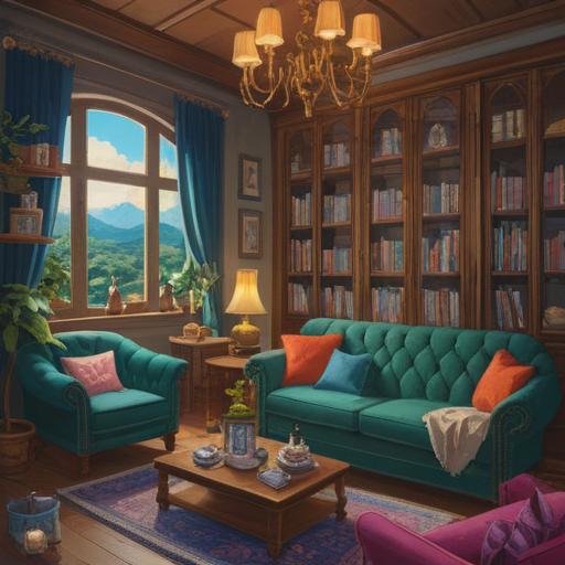 A soothing gift for self-care, a cozy home setting, right side wellness items, essential oils, calming candles, soft cushions, warm light, relaxing atmosphere, personal touch, self-love theme, 4k