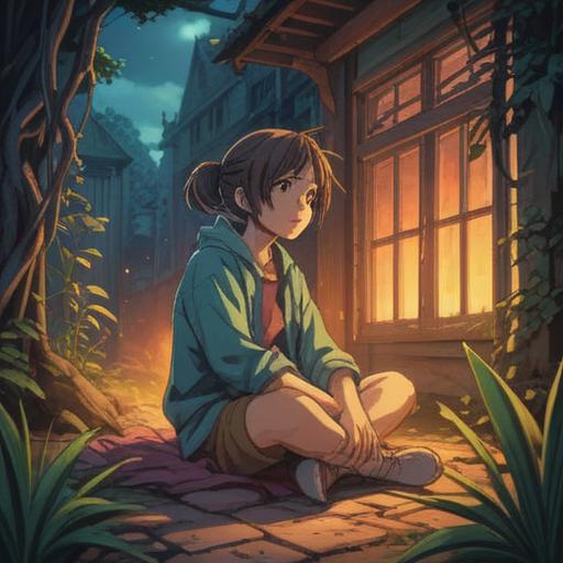 A serene and contemplative scene depicting a person sitting cross-legged, with their left foot gently elevated, surrounded by a soft glow of light, symbolic elements representing healing and balance, ethereal nature backdrop with soft trees and flowing water, spiritual symbols around the person, calm and reflective atmosphere, deep connection with the earth, 4k