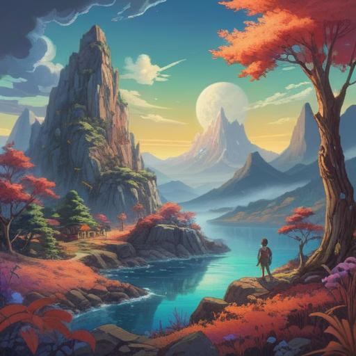 A serene illustration depicting the spiritual meaning of left neck pain, ethereal landscape, calming colors, gentle light, symbolic elements representing healing energy, a meditative figure surrounded by soft auras, peaceful environment, harmonious balance, 4k