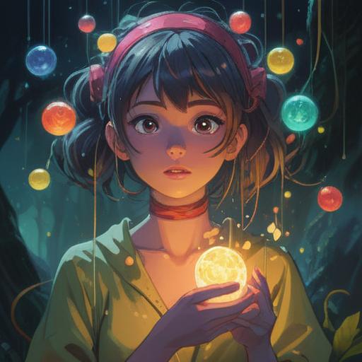 A serene illustration of a person holding their left neck with a contemplative expression, surrounded by ethereal light and soft glowing orbs, symbolic representations of spirituality, nature elements like trees and flowing water in the background, calming color palette, dreamlike atmosphere, highlighting the connection between physical discomfort and spiritual awareness, 4k