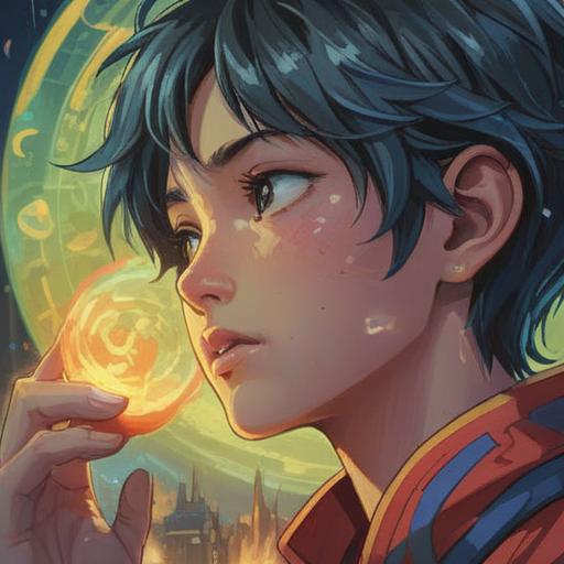 A close-up of a person's neck showing a pimple on the left side, ethereal light surrounding the area, spiritual symbols softly glowing in the background, serene expression on the person's face, nature elements like leaves and flowers framing the scene, soothing color palette, hint of mystical energy, suggesting a positive spiritual meaning, 4k